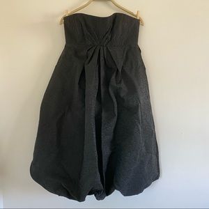 Monique Lhuillier Strapless Jaquard Bubble Dress - sample